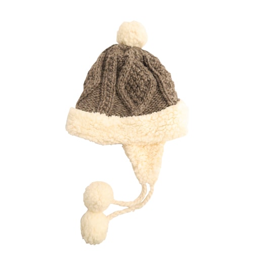 Woollen Bobble hat 'with ears' - Rainstick Trading Ltd